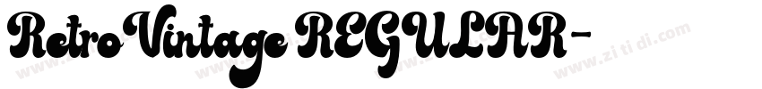 RetroVintage REGULAR字体转换